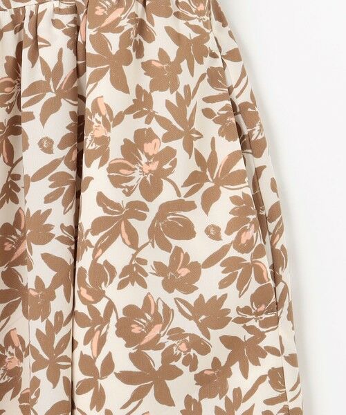 セール】 【洗える】スノーフラワープリント ワンピース （ロング