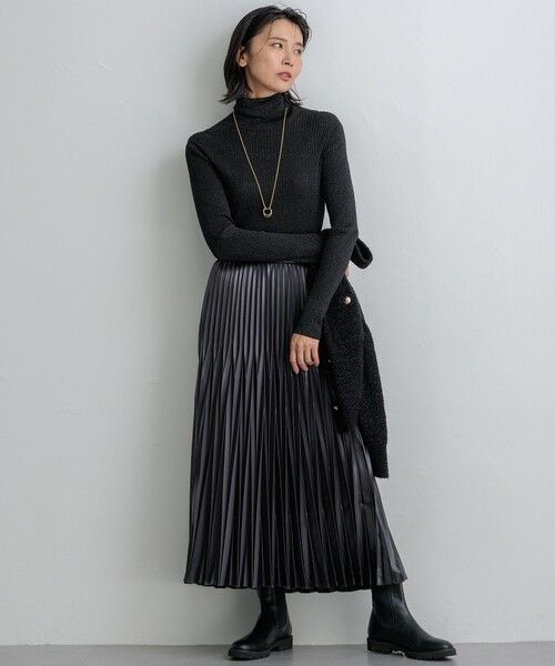 セール】 【洗える】シアーラメタートル ニット （ニット・セーター