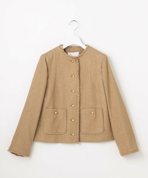 SHIHOさん着用】ブライトリングツイード ジャケット （ノーカラー