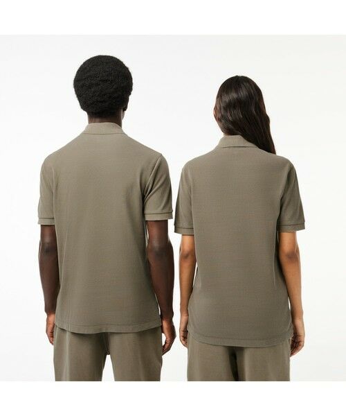 セール】 オーガニックコットン ミネラルダイ鹿の子地 半袖ポロシャツ