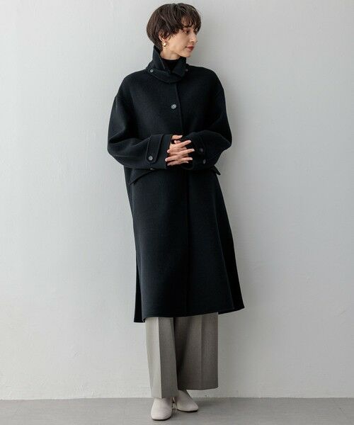 MANTECOPureリバー ロングコート （ステンカラーコート）｜23区