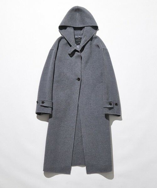 滝沢眞規子さん着用/VERY掲載】MANTECOPureリバー フード ロングコート