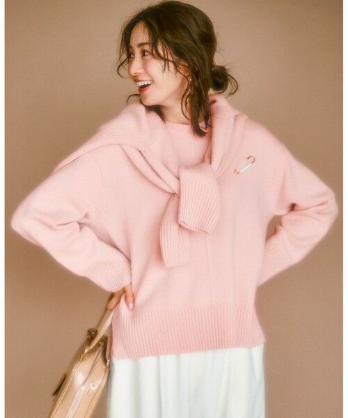 洗える】カシミヤブレンド クルーネック ニット （ニット・セーター