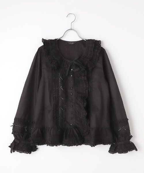 セール】 フリル使いローンオーバーブラウス （シャツ・ブラウス