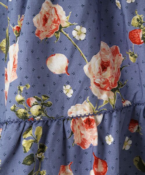 Berry Roseプリントミディスカート （ロング・マキシ丈スカート