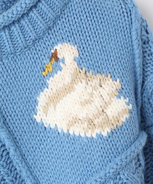 セール】 SWAN LAKEパッチワークニット （ニット・セーター）｜PINK