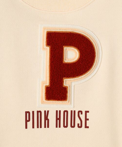 セール】 Pロゴサガラワッペン使いトレーナー （スウェット）｜PINK