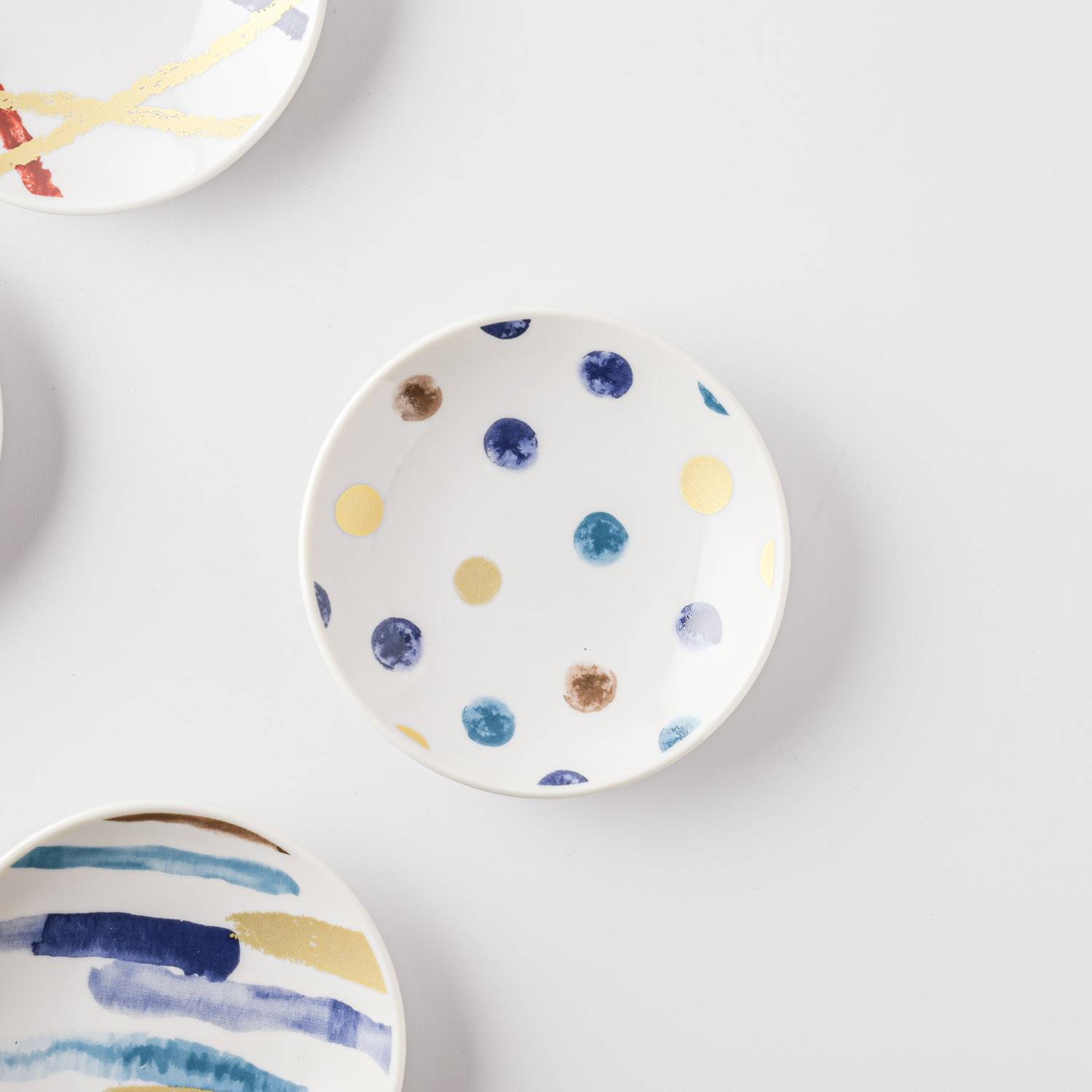 M-mode マルサン近藤 伝統模様 ちゅらさん 豆皿 水玉[定番] - 業務用