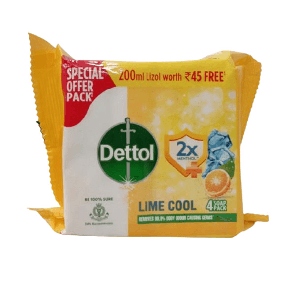 Dettol Lime Cool Soap Set 4*75 Gm