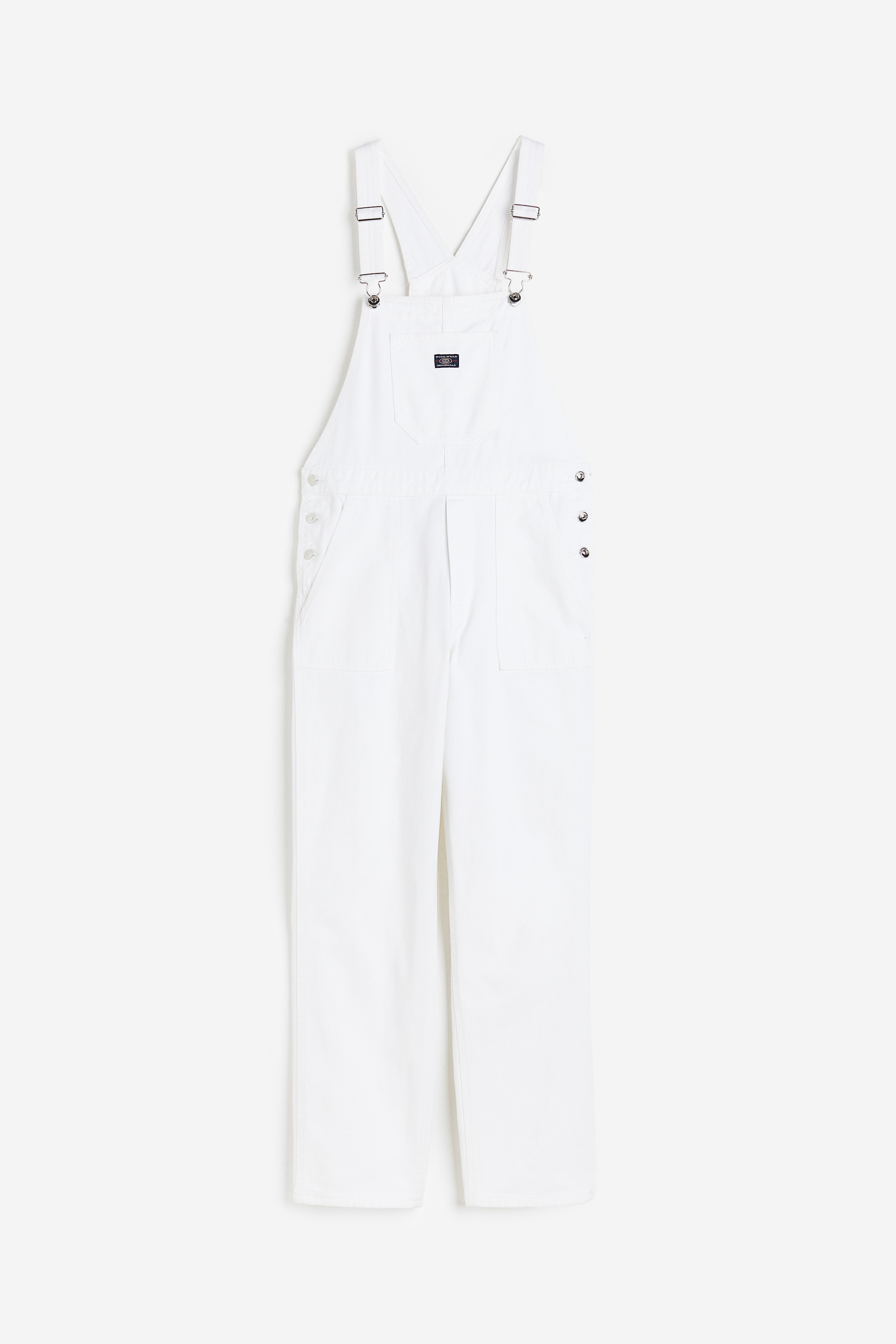 デニムオーバーオール - ホワイト - レディース | H&M JP