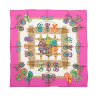 エルメス カレ90 Poste et Cavalerie サーベル飾袋 スカーフ シルク