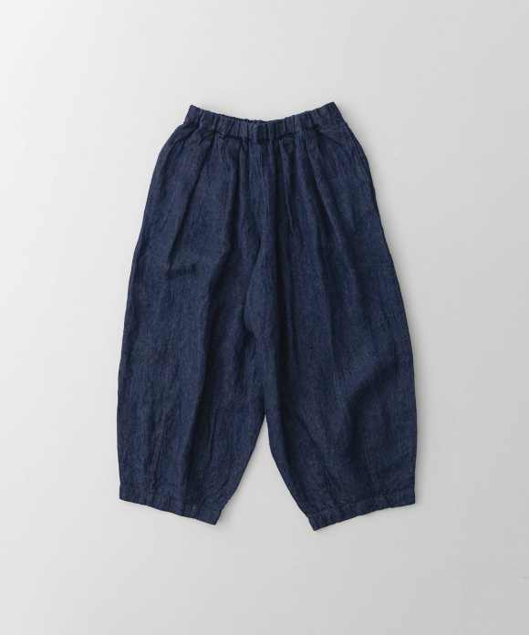 ◎10ozリネンデニムワイドテーパードパンツ｜nest Robe / CONFECT