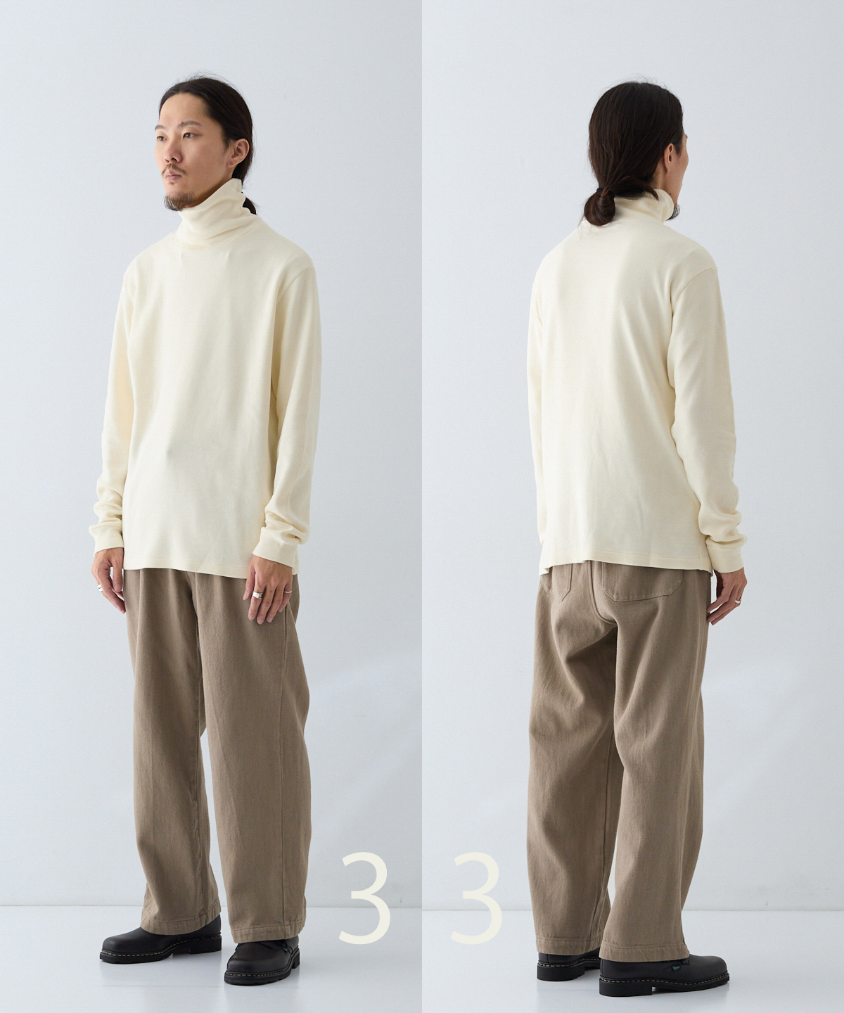 コットンスムース タートルネック プルオーバー｜nest Robe / CONFECT