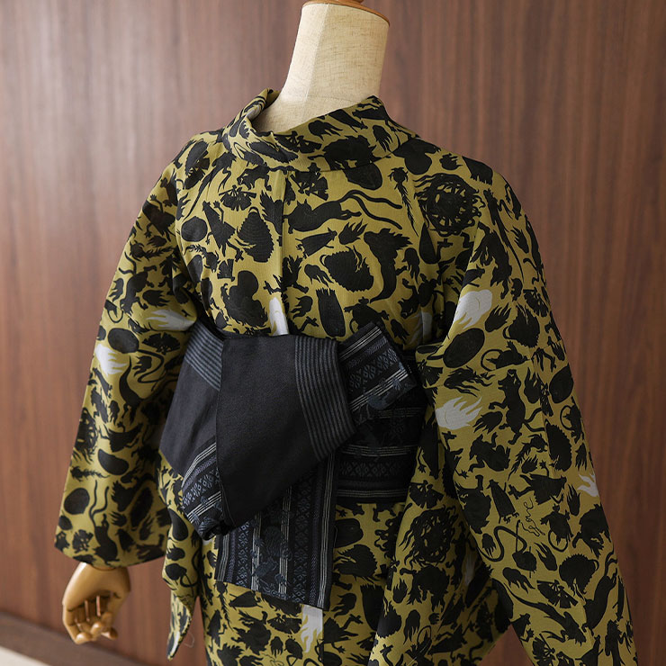 楽天市場】＼スーパーSALE開催中!／[撫松庵] 半幅帯 細帯 妖怪献上