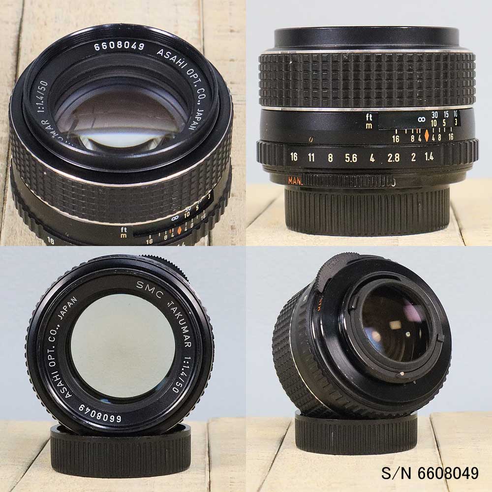 保証付 】【中古】 ペンタックス PENTAX SMC TAKUMAR 50mm F1.4 M42