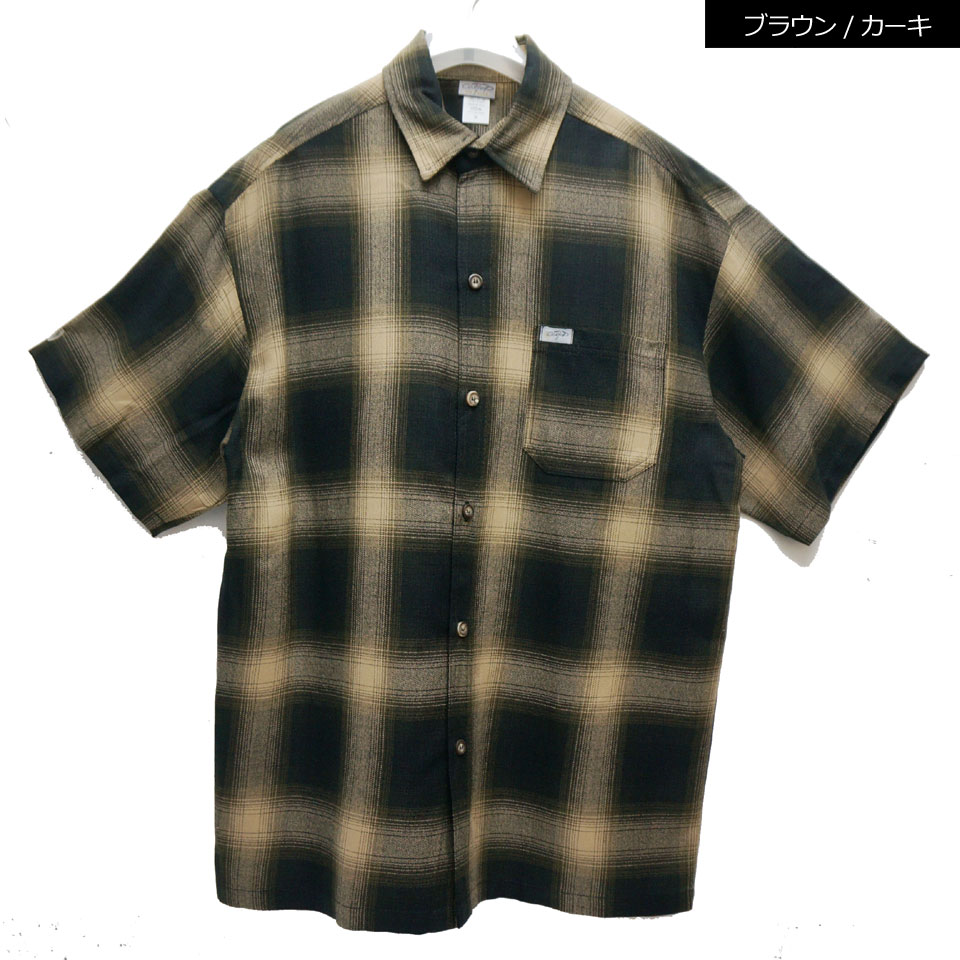 CALTOP / OMBRE CHECK S/S SHIRT