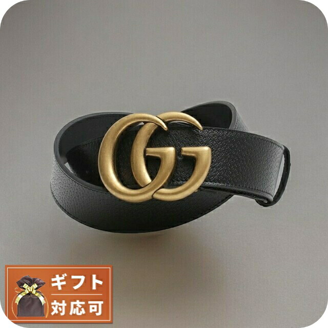 グッチ GUCCI ベルト 406831-DJ20T-1000-90 メンズ ブラック ゴールド