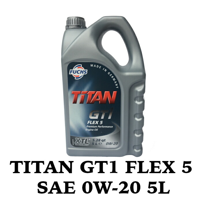 TITAN GT1 FLEX 5 SAE 0W-20 5L FUCHS フックス オイル A602008138