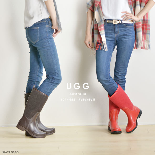 楽天市場】レインブーツ 滑らない ugg アグ おしゃれ レインブーツ