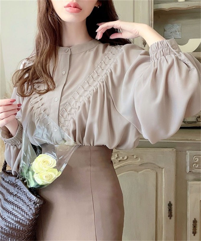 楽天市場】シフォンブラウス シャツ ブラウス レディース トップス