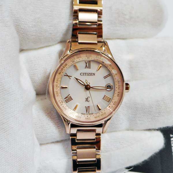名入れ 腕時計 刻印10文字付 レディース シチズン クロスシー ソーラー