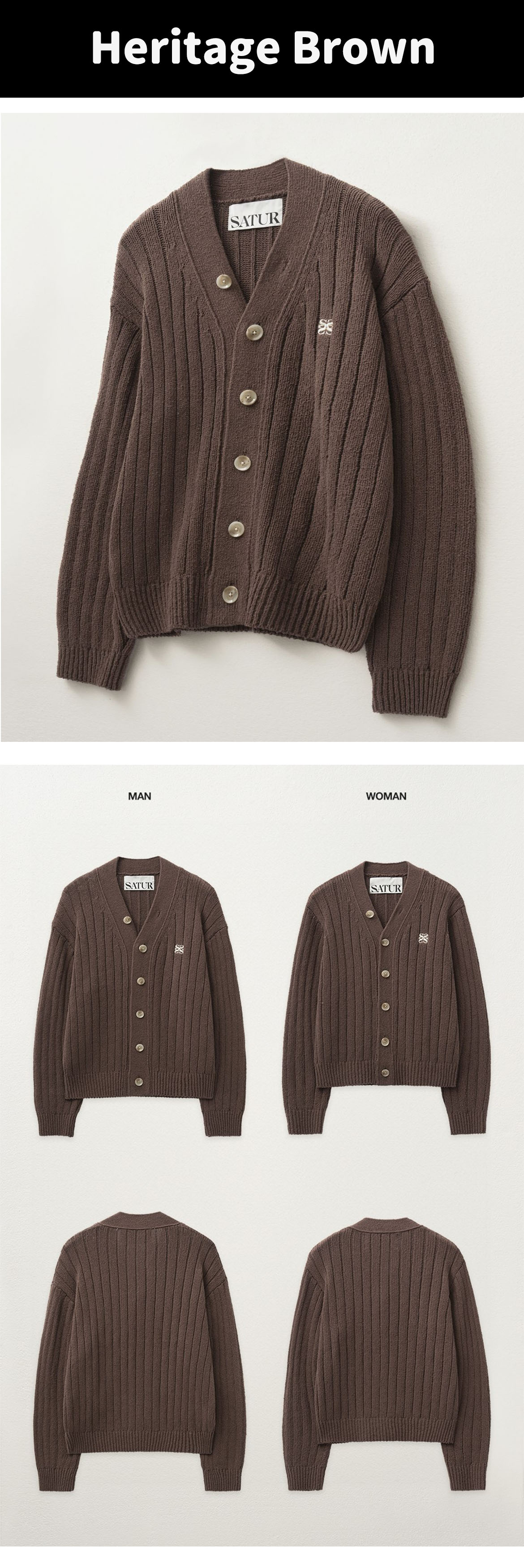 楽天市場】☆送料無料☆[SATUR]☆Faro Over Size Boucle Cardigan
