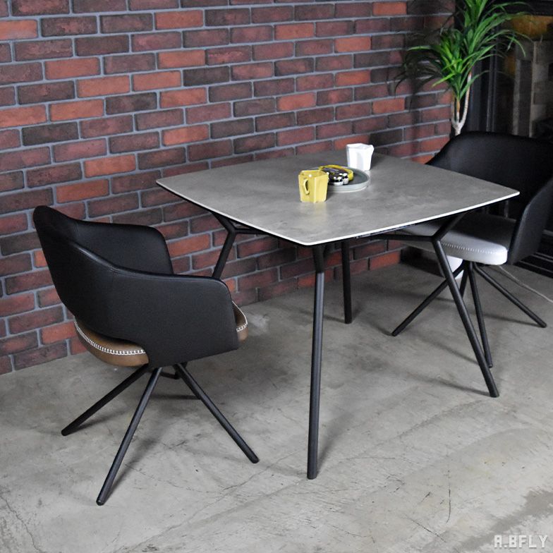 楽天市場】セラミック ダイニングテーブル 幅90cm 2人〜3人用 食卓