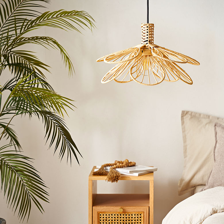 楽天市場】ペンダントライト ランプシェード ラタン 籐 1灯 口金E26