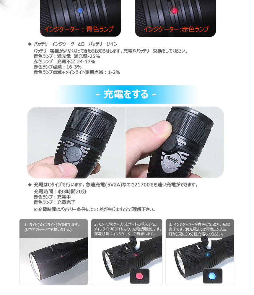 楽天市場】【エントリーでP10倍♪〜3/11(水)01:59】LED ハンディライト