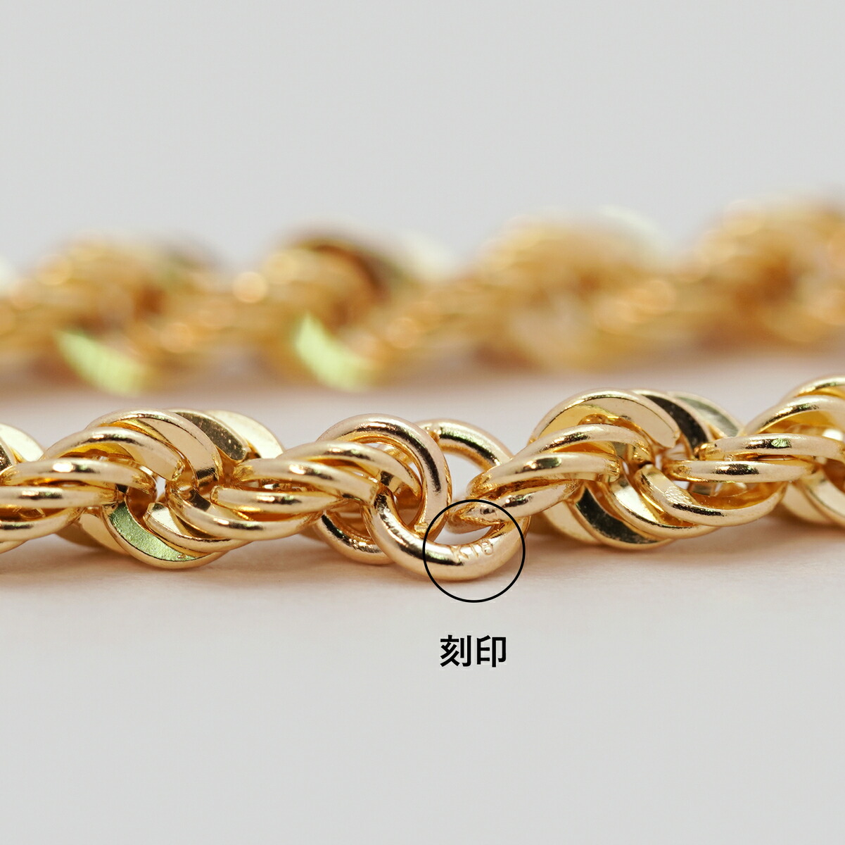 楽天市場】チェーンリング 18k 指輪 K18 チェーン ピンキーリング