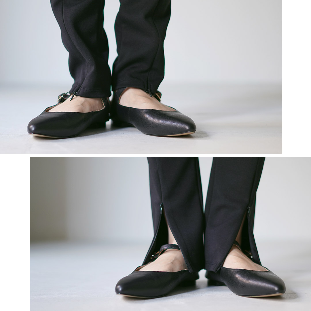 楽天市場】【30％OFF】YENN（イェン） フロントスリット レギンス