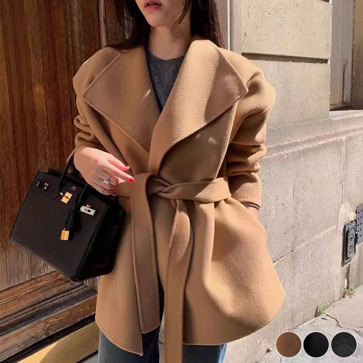 ビックカラー ゆったり ガウンコート コクーンコート | レディース