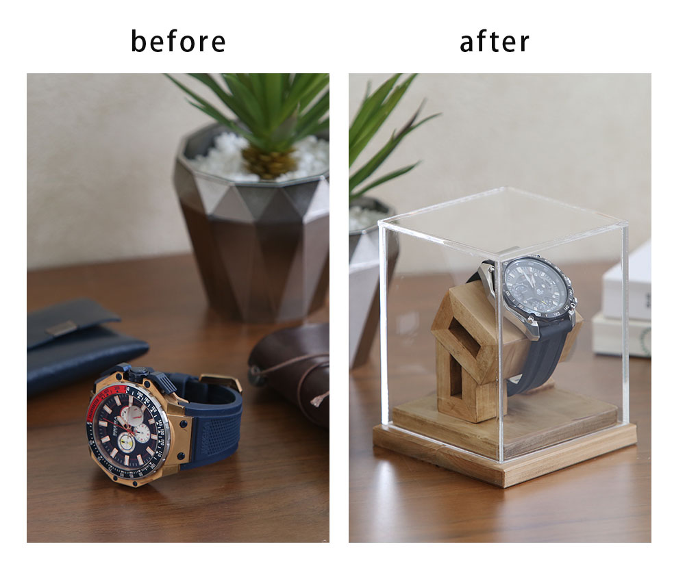 楽天市場】A+ (アクセントプラス) 腕時計ショーケース 1本用 スタンド