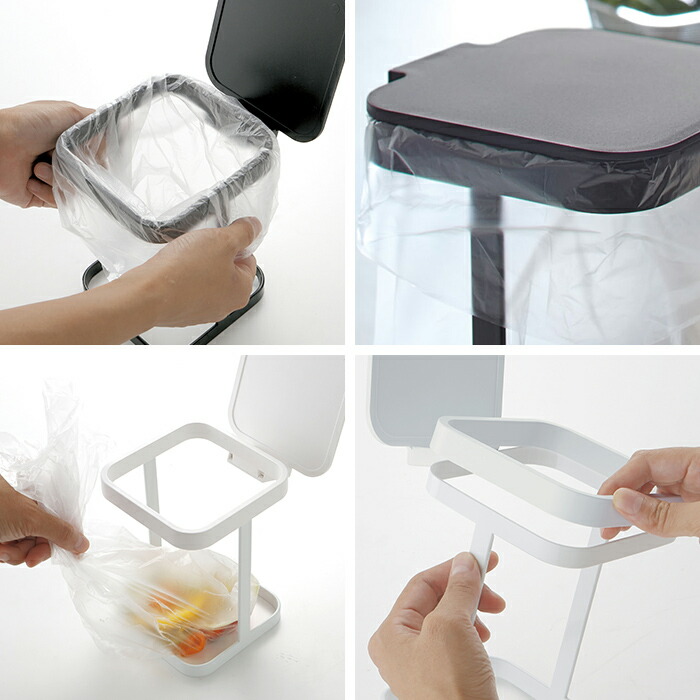 楽天市場】【楽天1位】 [ 蓋付きポリ袋エコホルダー タワー ] ゴミ箱