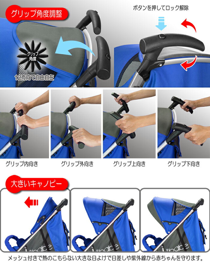 楽天市場】ベビーカー バギー 3輪タイプ 着せ替え可 【 ibabe