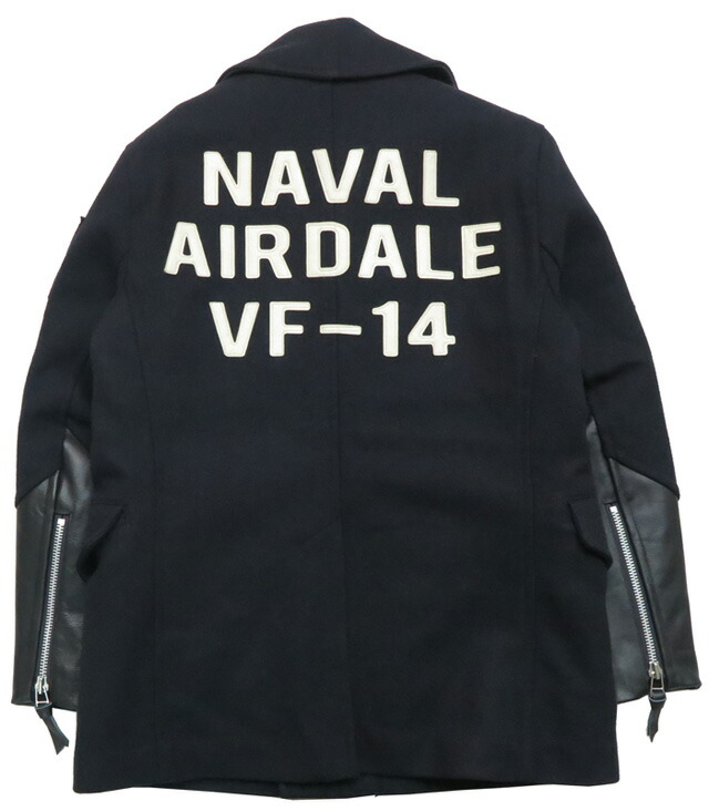 楽天市場】AVIREX アビレックス ライダース ピーコート レザーワッペン