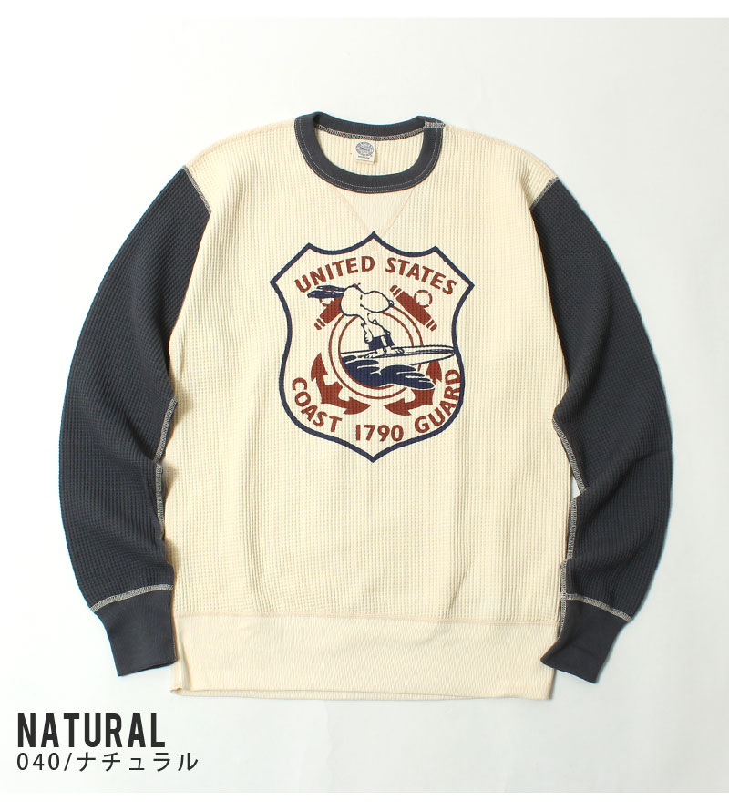 TOYS McCOY(トイズマッコイ) ビッグワッフルクルーネックロンT U.S.