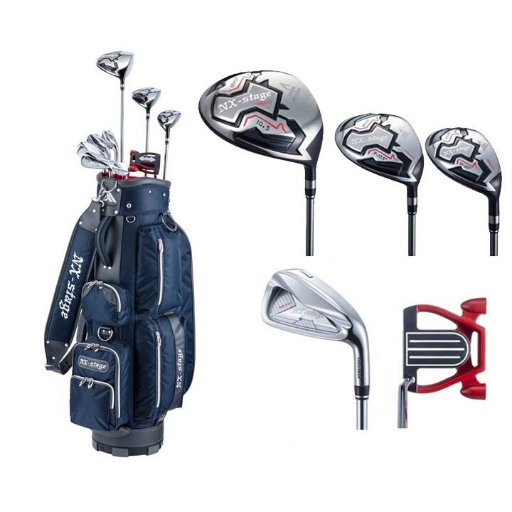 楽天市場】アドバイザー NX-stage ゴルフクラブセット 9本組(1W,FW,UT