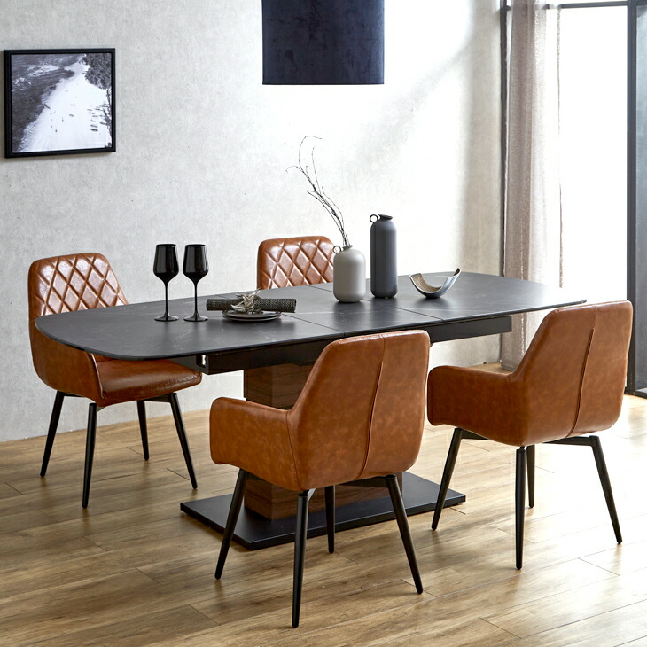 楽天市場】ヴィンテージモダン - 回転式 ダイニングチェア 2脚セット