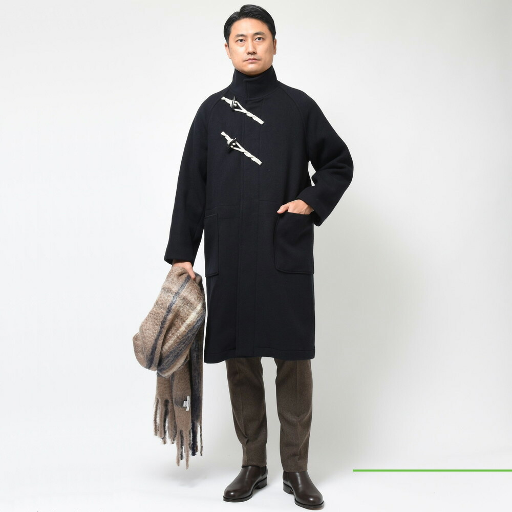 THROW（スロー）YALE ウールナイロンソフトメルトンスタンドカラー