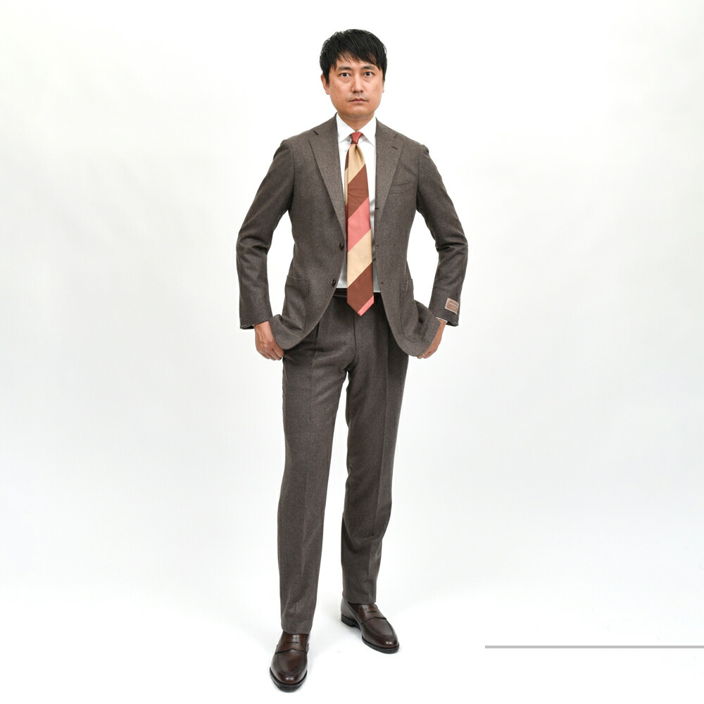 guji（グジ）ウールカシミアヘリンボーン3Bジャケット MADE BY RING