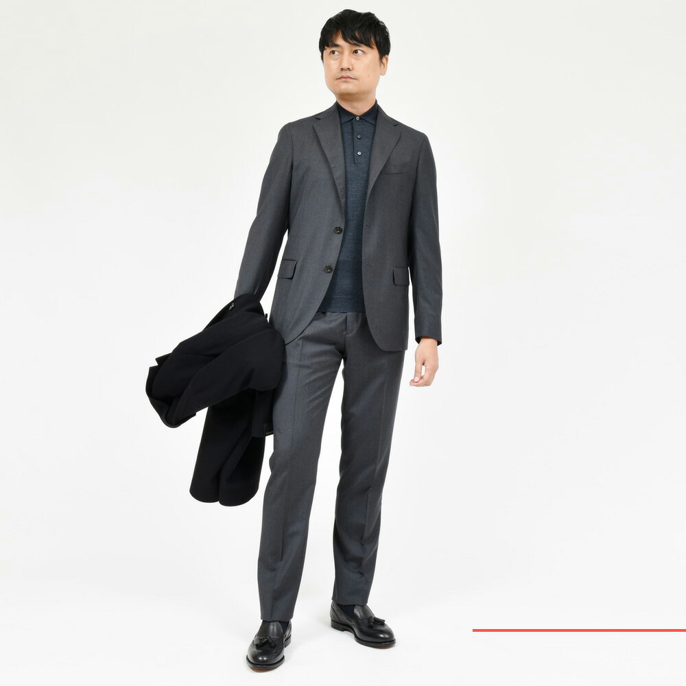 BOGLIOLI（ボリオリ）DOVERドーヴァー 4シーズンウール3B1プリーツ