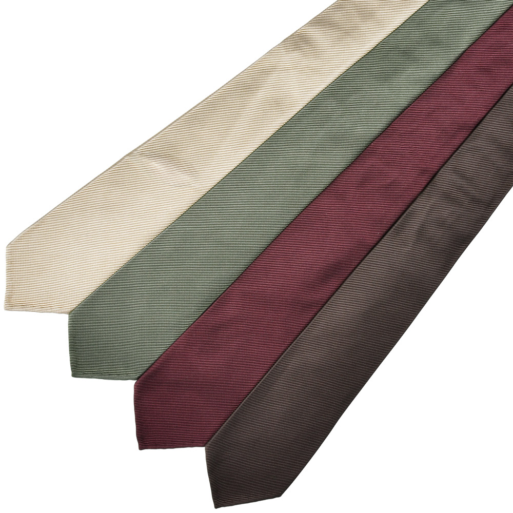 TIE YOUR TIE（タイ ユア タイ）シルクコットンレップタイ