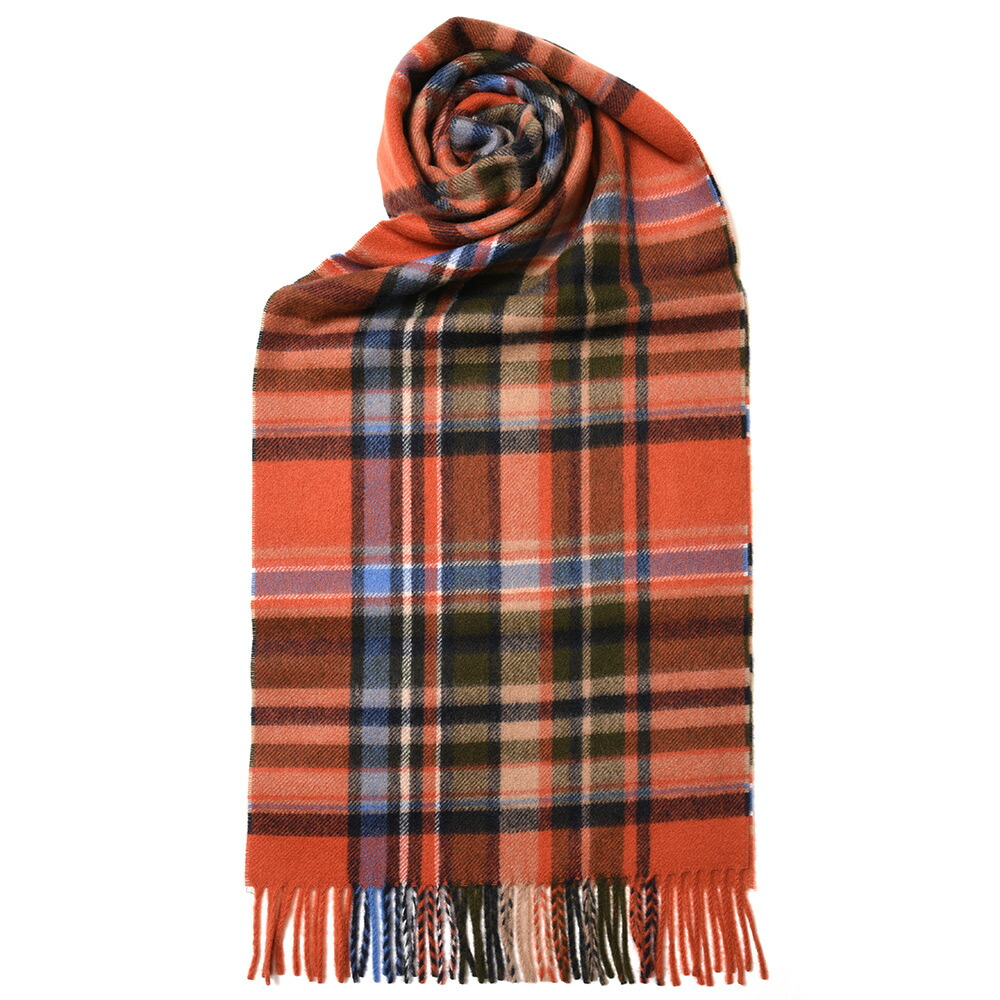 Joshua Ellis（ジョシュア エリス）カシミアタータンチェックマフラー