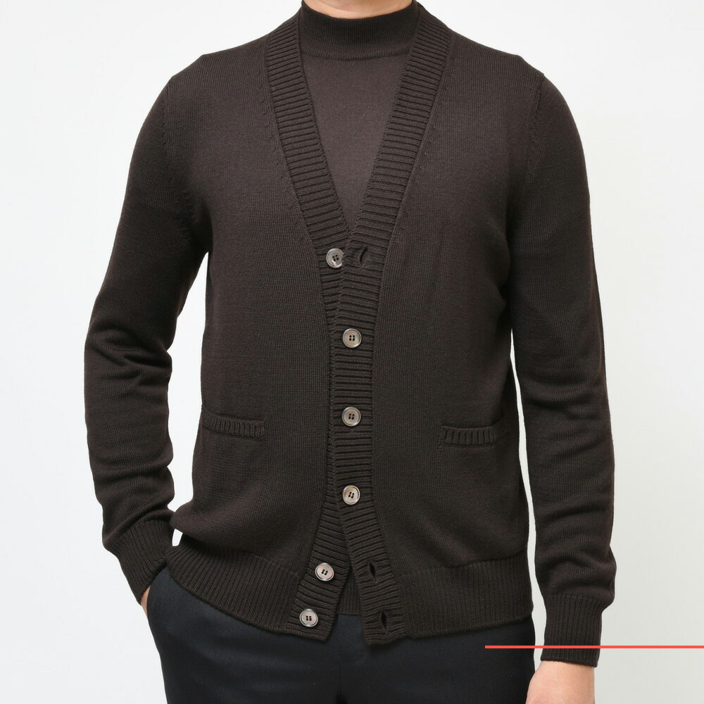 GRAN SASSO（グランサッソ）8ゲージウールソリッドニットカーディガン