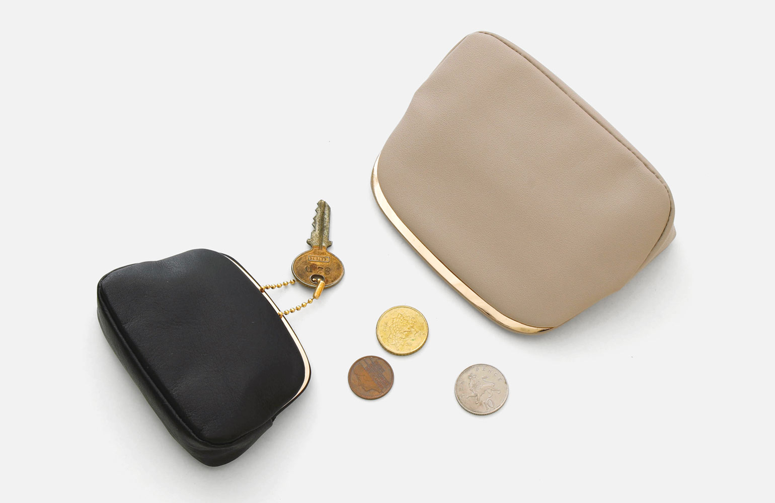 HIGHTIDE ハイタイド | レザーがま口ポーチ M | HIGHTIDE（ハイタイド