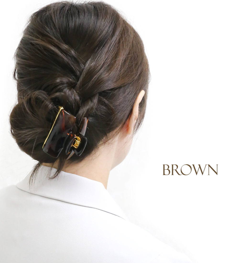 楽天市場】【バンスクリップ】フーコ［ヘアクリップ ゴールド うる艶