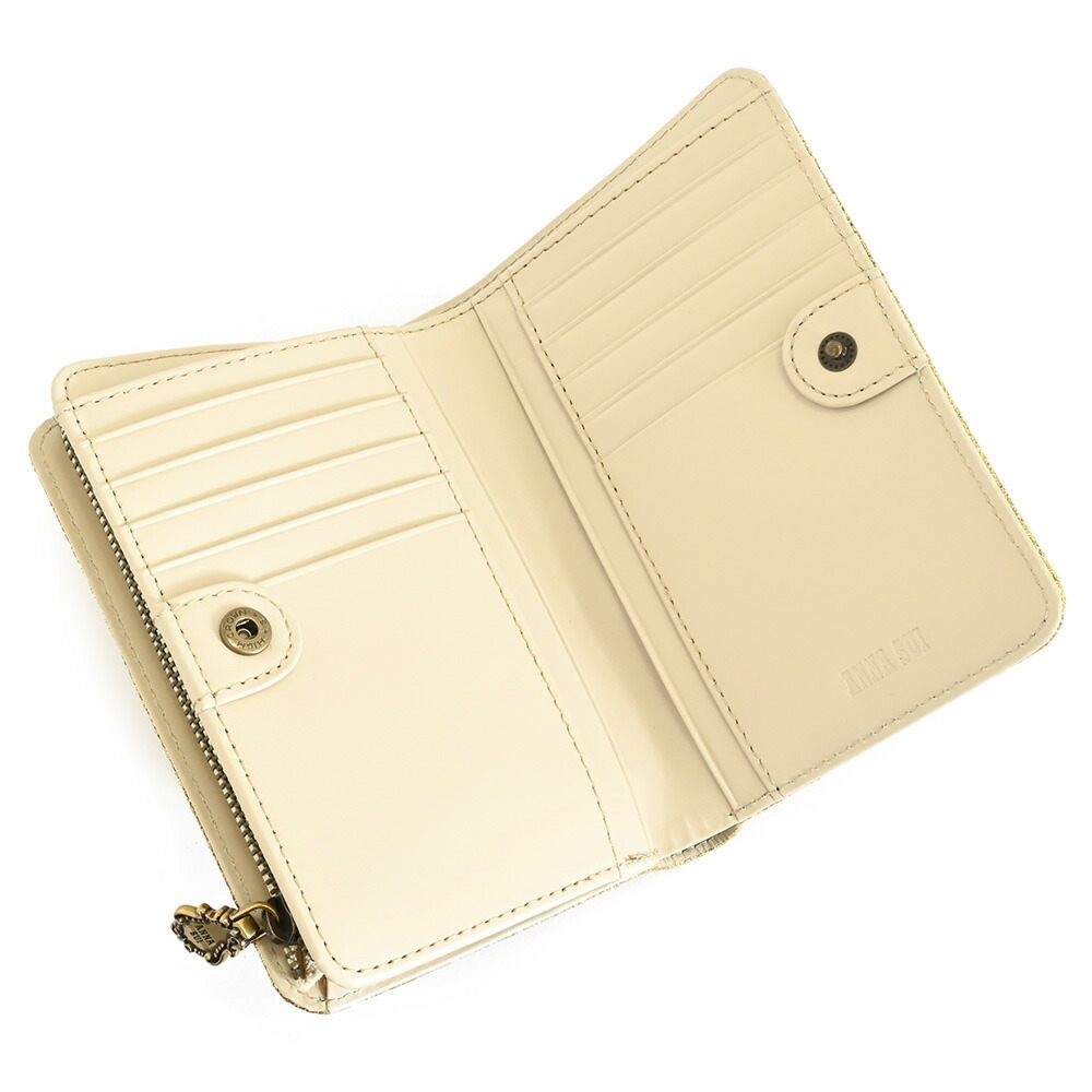 楽天市場】アナスイ フレームアーツ 財布 二つ折り財布 L字ファスナー