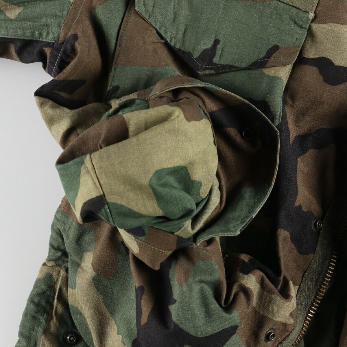 古着 80年代 米軍実品 M-65 迷彩柄 ウッドランドカモ ミリタリー