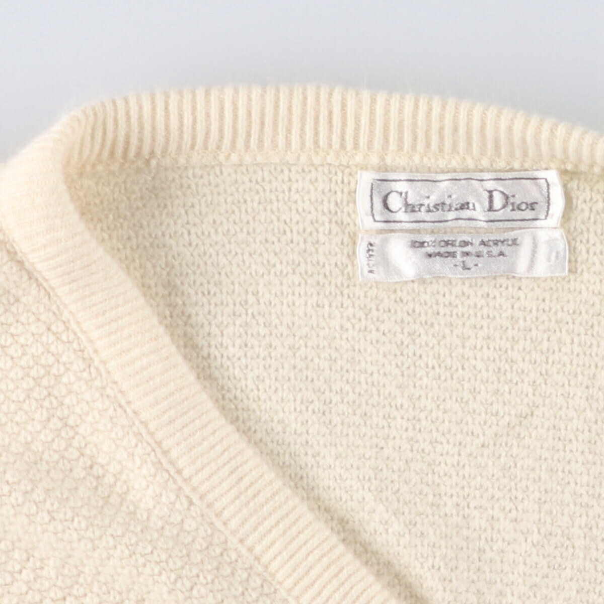 古着 80年代～ クリスチャンディオール Christian Dior Vネック